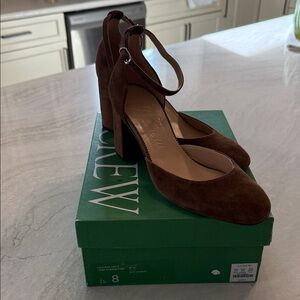J Crew Maisie ankle strap heels sz 8